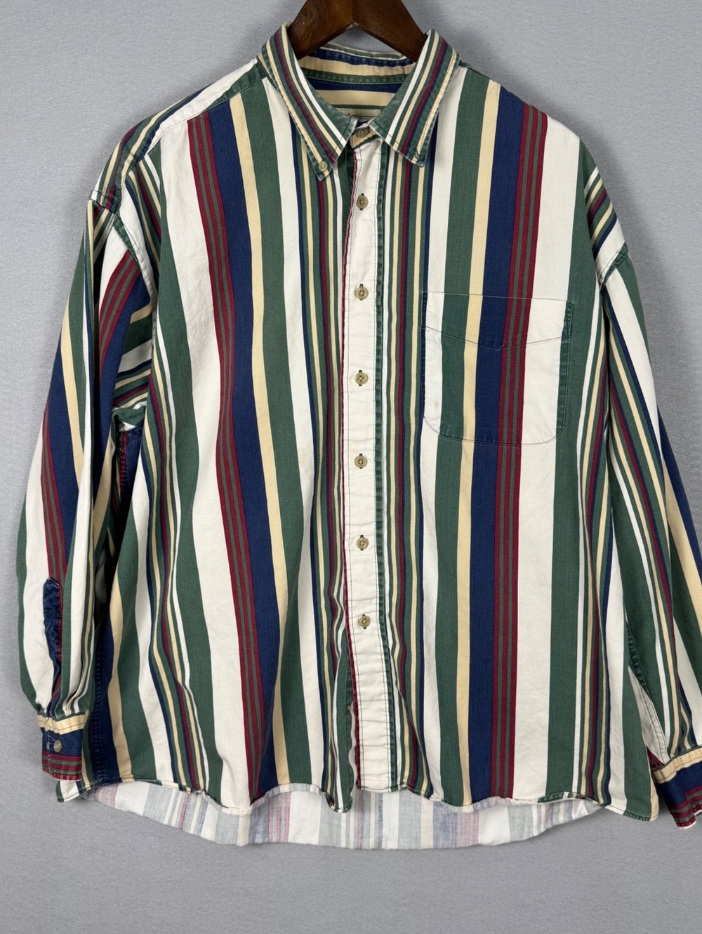 Natural Issue Men's XL Button-Up Striped Shirt